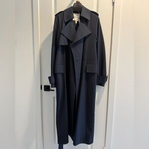 COS Women Navy Trench Coat - NEW